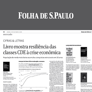FOLHA DE S.PAULO - Livro Mostra Resiliência das Classes CDE