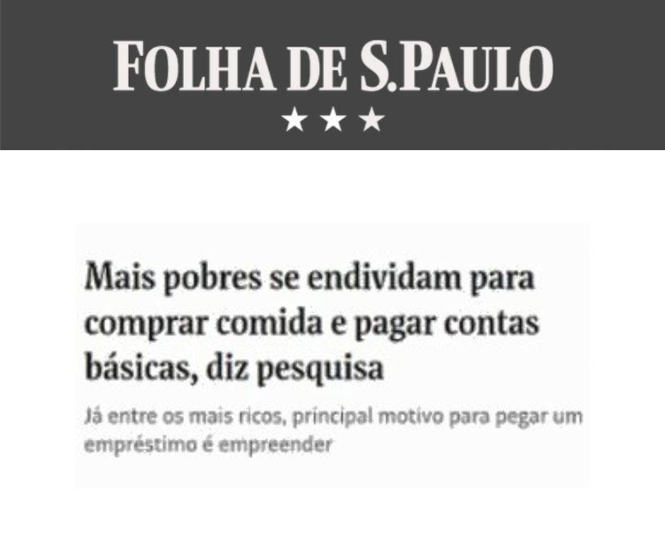FOLHA DE S.PAULO - Mais pobres se endividam para comprar comida e pagar contas básicas